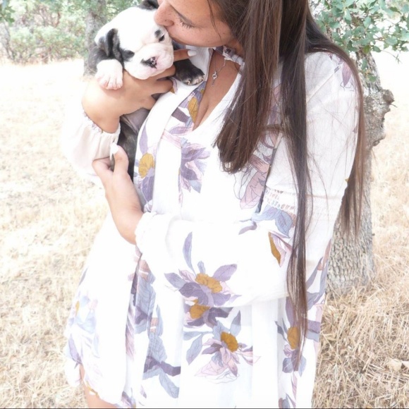 Free People Tops - Free People Electric Orchid Tree Swing Tunic Sz S